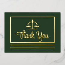 Elegante Fiscal Gracias Postcard Relieve metalizad