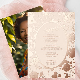 Invitación Con Relieve Metalizado Elegante foto 50 en Personalizado trasero Cumpleañ