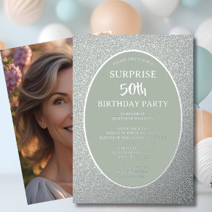 Invitación Con Relieve Metalizado Elegante foto 50 en Personalizado trasero Cumpleañ