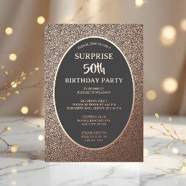 Invitación Con Relieve Metalizado Elegante foto 50 en Personalizado trasero Cumpleañ
