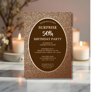 Invitación Con Relieve Metalizado Elegante foto 50 en Personalizado trasero Cumpleañ