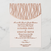 Elegante guión romántico Rosa Beige Rosa Oro