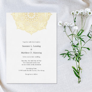 Invitación Con Relieve Metalizado Elegante invitación a la boda del RELIEVE METALIZA