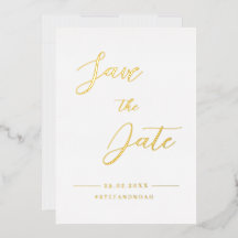 Elegante Minimalista Moderna Boda Save the Date
