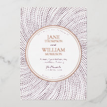 Elegante Relieve metalizado acuarela Lilac Invitac