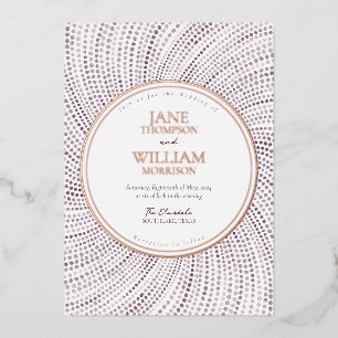 Invitación Con Relieve Metalizado Elegante Relieve metalizado acuarela Lilac Invitac