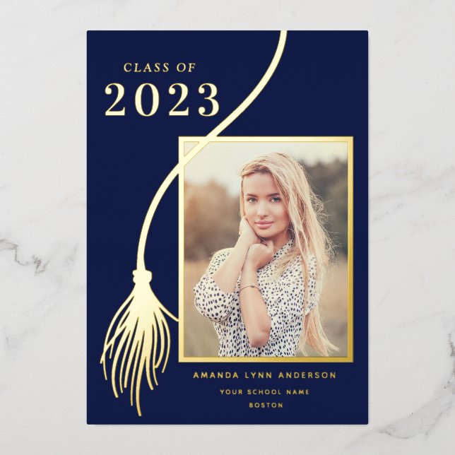 Invitación Con Relieve Metalizado Elegante Relieve metalizado dorado Invitación de g (Anverso)