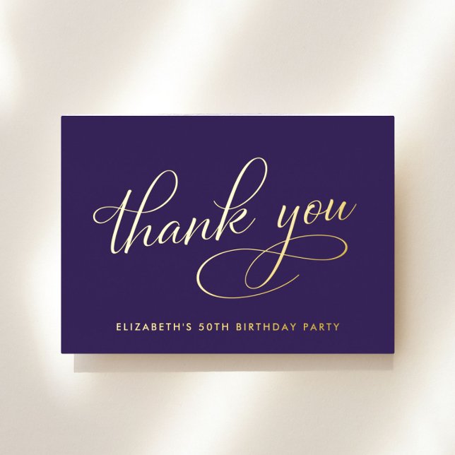 Invitación Con Relieve Metalizado Elegante Relieve metalizado Purple 50 cumpleaños T (Subido por el creador)