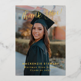 Invitación Con Relieve Metalizado Elegante Simple Script Photo Relieve metalizado Ta