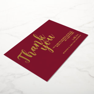 Invitación Con Relieve Metalizado Elegante y elegante boda gracias a Borgoña y al or
