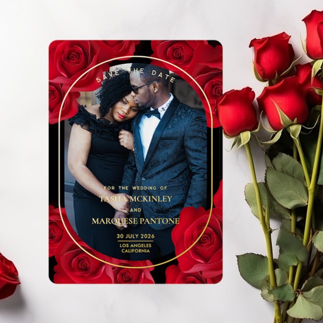 Invitación Con Relieve Metalizado Elegantes Rosas y Relieve metalizado fotográfico S (Subido por el creador)