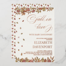 Enamorarse de la Baby Autumn Foliage Baby Shower