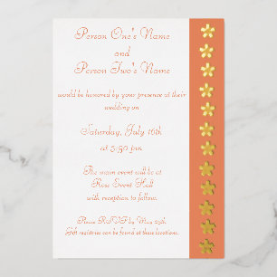 Invitación Con Relieve Metalizado Encantador Sakura en invitación al Relieve metaliz