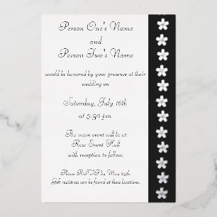 Invitación Con Relieve Metalizado Encantador Sakura en invitación al Relieve metaliz