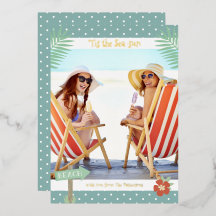 Es La Playa Del Sol Tropical De Verano Navidad