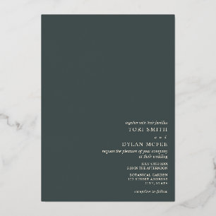 Invitación Con Relieve Metalizado Esferas de hilo de boda de papel de aluminio esmer