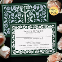 Espada de plata medieval verde RSVP boda real