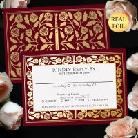 Espada Dorada Medieval Roja RSVP Boda Real