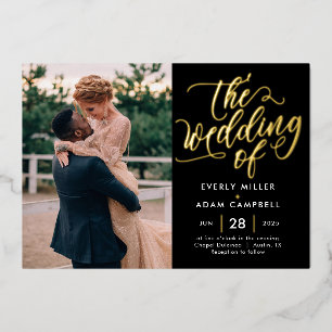 Invitación Con Relieve Metalizado Eternal Bliss Real Relieve metalizado Foto Invitac