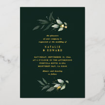 Eucalipto verde de boda minimalista moderno elegan