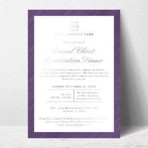 Invitación Con Relieve Metalizado Evento de empresa corporativa de negocios personal
