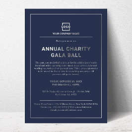 Invitación Con Relieve Metalizado Evento de empresa corporativa de negocios personal