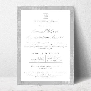 Invitación Con Relieve Metalizado Evento de empresa corporativa de negocios personal