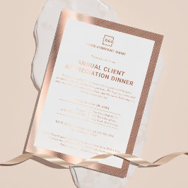 Invitación Con Relieve Metalizado Evento de empresa de negocios corporativos persona