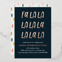 Fa la la | Fiesta de Navidad ROSE GOLD