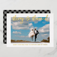 Feliz y Casado Boda Sr y Sra Primera Navidad