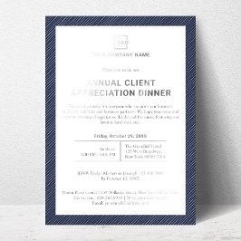 Invitación Con Relieve Metalizado Fiesta corporativa de empresa personalizada