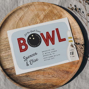 Invitación Con Relieve Metalizado Fiesta de aniversario con tema de bolos retro vint