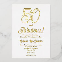 Fiesta de cumpleaños 50 Fifty and Fabulous con pap