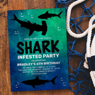 Invitación Con Relieve Metalizado Fiesta de cumpleaños de cualquier edad infestada d