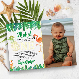 Invitación Con Relieve Metalizado Fiesta de Cumpleaños de Playa de Verano Tropical p