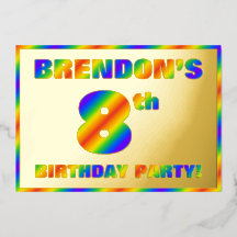 Fiesta de cumpleaños número 8 — divertido “8” con