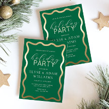 Fiesta de feriado verde oleada