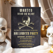 Fiesta de Halloween de Cráneo y Huesos de Pirata N
