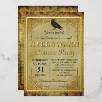 Fiesta de Halloween Gótica Espeluznante Vintage de