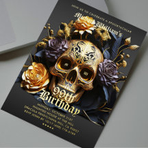 Fiesta de Halloween para Adultos Calavera Negra Do