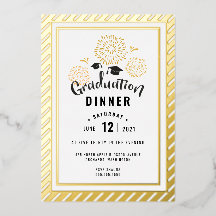 Fiesta de la Celebración de la Graduación en Negro