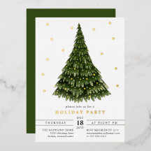 Fiesta de Navidad con Lámina Clásica Elegante