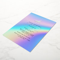 Fiesta de Unicornio Moderna y Elegante con Hologra
