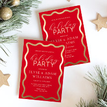 Fiesta de vacaciones rojas de oleada