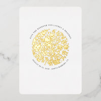 Floral redondo Minimalista glamoroso Guardar la fe