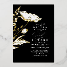 Flores silvestres dibujadas a mano Elegante boda n