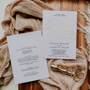 Invitación Con Relieve Metalizado Floritura de papel de aluminio prensado romántico