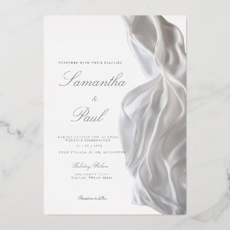 Invitación Con Relieve Metalizado Foil Invitation