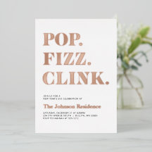 Foil Pop Fizz Clink Año Nuevo 