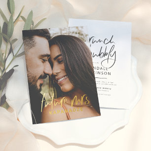Invitación Con Relieve Metalizado Foil Prensado   Foto de Future Mrs Brunch & Bubbly
